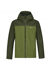Rab Arc Eco Jacket Regenjacke Herren Wandern (Gr S |oliv |wasserdicht)