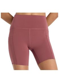 Lauftight New Balance Sleek Pocket High Rise Short 6'' Damen (Gr S |rot)