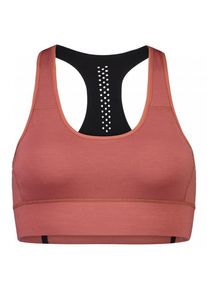 Mons Royale Stratos Merino Shift Sports Bra Sport-BH Damen Workout (Gr XS |rot)
