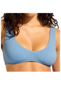 Seafolly Sea Dive Multi Fit Longline Top Bikini-Top Damen Schwimmen (Gr 42 |blau)