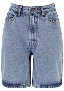 Urban Classics Damen Shorts "Urban Classics Damen Ladies 90‘s Bermuda", blau, Gr. 28, unifarben, 100% Baumwolle, Hosen