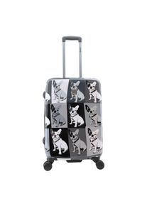 Saxoline Koffer "Bulldog Monochrome", schwarz, mehrfarbig, Koffer, aus ABS-Materialien