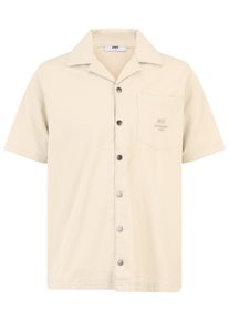 DEF Herren Langarmhemd "DEF DEF Hamza Shirt", beige, Gr. S, unifarben, 98% Baumwolle, 2% Elasthan, Hemden