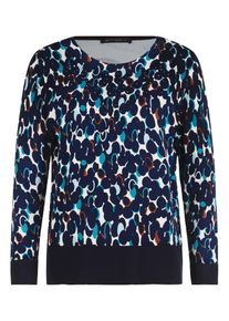Betty Barclay Damen Strickpullover "Betty Barclay Feinstrickpullover langarm", blau, feminin, Gr. 38, Strick, Obermaterial: 80% Viskose, 20%