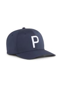 Puma Herren Flex Cap "Heritage P Tech Golf Cap Herren", blau, unifarben, Obermaterial: 2% Elasthan, 98% Polyester; Futter Vorderteil: 100% Baumwolle;