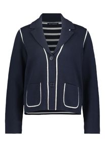 Betty Barclay Damen Strickjacke "Betty Barclay Strick-Cardigan langarm", blau, feminin, Gr. 44, Strick, Obermaterial: 49% Polyacryl, 46% Baumwolle,