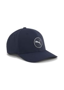 Puma Herren Flex Cap "Circle Cat Tech Golfcap Herren", blau, unifarben, Obermaterial: 3% Elasthan, 97% Polyester; Futter: 100% Polyester; Unter