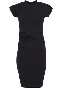 Urban Classics Damen Shirtkleid "Urban Classics Ladies Short Cotton Jersey Dress", schwarz, klassisch, Gr. S, unifarben, 95% Baumwolle, 5% Elasthan,