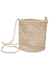 Urban Classics Bauchtasche "Urban Classics Unisex Mini Nature Bast Crossbody Bag", beige, 100% Papier, unifarben, Taschen