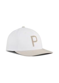 Puma Herren Flex Cap "Crafted P Golf Cap Herren", weiß, unifarben, Obermaterial: 8% Elasthan, 92% Polyester; Futter: 87% Polyester, 13% Baumwolle;