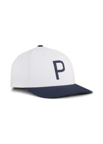 Puma Herren Flex Cap "Crafted P Golf Cap Herren"warm weiß deep navy blau, unifarben, Obermaterial: 8% Elasthan, 92% Polyester; Futter: 87% Polyester,