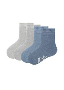 s.Oliver Kinder Socken "Socken 4er Pack", Gr. 15, blau, 74% Baumwolle 13% Polyester 12% Polyamid 1% Elasthan, Socken