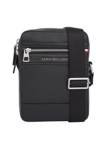 Tommy Hilfiger Damen Umhängetasche "TH CENTRAL MINI REPORTER", schwarz, Lederimitat, Taschen, Herren Schultertasche mit RV-Vordertaschenfach