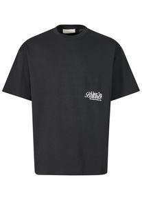 Herren T-Shirt "Another Cotton Lab Live in Balance Heavy Oversized T-Shirt", schwarz, casual, Gr. XS, ANOTHER COTTON LAB, bedruckt, 100% Baumwolle,