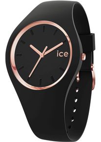 Ice Watch ICE-WATCH Damen Quarzuhr "ICE glam - S37 - 3H", schwarz, Armbanduhren, Armbanduhr, Damenuhr, Silikonarmband, analog