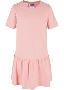 Urban Classics Mädchen Shirtkleid "Urban Classics Damen Girls Valance Tee Dress", pink, klassisch, Gr. 122, unifarben, 100% Baumwolle, Kleider