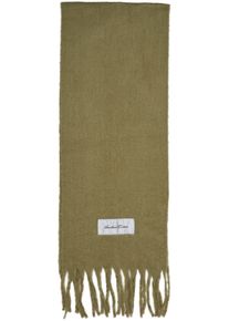 Damen Schal "Another Cotton Lab Oversized Scarf", grün, ANOTHER COTTON LAB, bedruckt, Polyacryl, Modetücher