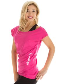 WINSHAPE Damen Oversize-Shirt "WTR12", pink, Gr. M, 90% Baumwolle, 10% Elasthan, Shirts, Dance-Style