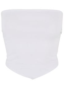Urban Classics Herren T-Shirt "Urban Classics Damen Ladies Knotted Bandeau", weiß, casual, Gr. XL, unifarben, 95% Baumwolle, 5% Elasthan, Shirts
