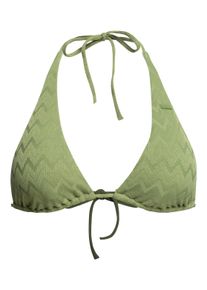 Roxy Damen Triangel-Bikini-Top "Current Coolness", grün, Gr. XS, 91% Nylon, 9% Elasthan, Bikini-Oberteile