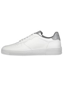 Roy Robson Herren Sneaker "mit kontrastfarbenen Details", Gr. 45, grau, Leder, unifarben, casual, Schuhe