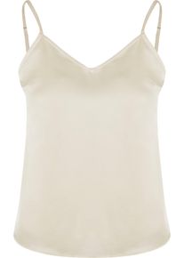 Urban Classics Herren Muskelshirt "Urban Classics Damen Ladies Viscose Satin Slip Top", beige, casual, Gr. XS, unifarben, 100% Viskose, Shirts