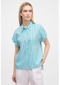 Eterna Damen Hemdbluse "LOOSE FIT", grün, modisch, Gr. 40, 38% Leinen, 62% Lyocell, Blusen