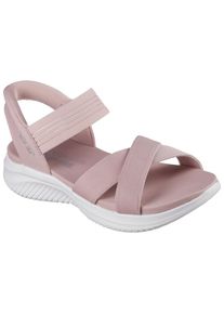 Skechers Damen Sandale "ULTRA FLEX 3.0-NEVER BETTER", Gr. 38, rosa, Textil, sportlich, Schuhe, Freizeitschuh, Schlupfschuh mit Slip-ins Funktion