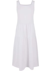 Urban Classics Mädchen Shirtkleid "Urban Classics Damen Girls 7/8 Length Valance Summer Dress", weiß, klassisch, Gr. 110, unifarben, 100% Baumwolle,