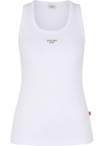 JOOP! JOOP JEANS Damen Tanktop "Tana", weiß, modisch, Gr. S, unifarben, clean, Jersey, Obermaterial: 100% Baumwolle, Tops, mit Logoprint