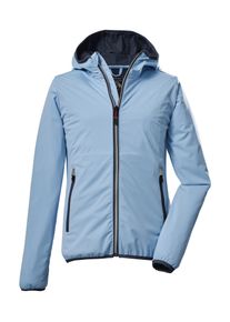 Killtec Kinder Outdoorjacke "KOS 229 GRLS JCKT", blau, sportlich, Gr. 128, Oberstoff: 100% Polyester, Jacken, Packbare, wasserdichte Kinderjacke mit