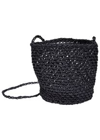 Urban Classics Bauchtasche "Urban Classics Unisex Mini Nature Bast Crossbody Bag", schwarz, 100% Papier, unifarben, Taschen