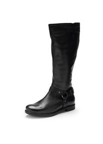 Ara Damen Stiefel "LIVERPOOL", Gr. 9, schwarz, Glattleder, Schuhe, mit Blockabsatz und Komfortweite: G