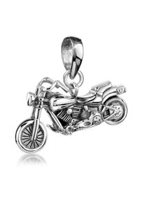 Kuzzoi Herren Ketten-Anhänger "Herren Motorrad Bike 925er Silber", OneSize, ohne Stein, Silber 925 (Sterlingsilber), silber, Silber 925