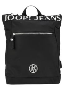 JOOP! JOOP JEANS Cityrucksack "lietissimo elva backpack lvz", schwarz, Nylon, modisch, Rucksäcke, Freizeitrucksack mit Logo Schriftzug auf den Trageriemen