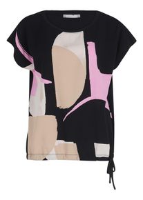 BETTY & CO BETTY & CO Damen Kurzarmshirt "Betty & Co Casual-Shirt mit Print", braun, casual, Gr. S, Obermaterial: 100% Baumwolle., Shirts, Druck