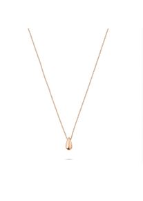 Damen Kette mit Anhänger "Schmuck Geschenk Edelstahl Halskette The Mini Drop Tropfen", Edelstahl, L: 45cm B: 2mm, rosa, Liebeskind Berlin, Edelstahl,