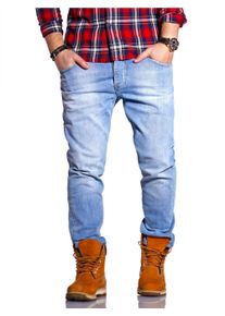 Rello & Reese RELLO & REESE Herren Straight-Jeans "Nick", blau, Gr. 32, 97% Baumwolle, 3% Elasthan, Jeans, im geraden Schnitt