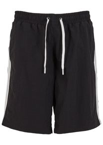 Urban Classics Herren Badeshorts "Urban Classics Board Shorts With Patched Stripe", schwarz, Gr. XXL, 100% Polyamid, Badehosen