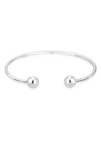 Elli Damen Armreif "Elli Armband Kugel Ball Geo Bangle Basic 925 Sterling Silber", 16cm, ohne Stein, Silber 925 (Sterlingsilber), silber, Silber 925