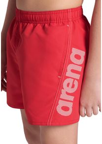 arena Kinder Badeshorts "FUNDAMENTALS arena LOGO JR BOXER R", rot, sportlich, Gr. 164, Obermaterial: 100% Polyester, Badehosen
