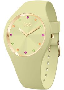 Ice Watch ICE-WATCH Damen Quarzuhr "ICE cosmos - Small+ - 2H (colour stones)", grün, Armbanduhren, Armbanduhr, Damenuhr, Silikonarmband, analog