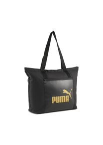 Puma Shopper "Campus Shopper Jugendliche und Erwachsene"schwarz gold no.1 logo, Polyester, Taschen