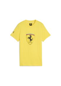 Puma Kinder T-Shirt "Scuderia Ferrari Sportswear Coloured Big Shield T-Shirt", gelb, Gr. 176, Obermaterial: 100% Baumwolle; Rippe: 75% Baumwolle, 25%