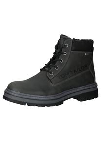 Tom Tailor Herren Schnürstiefelette "Tom Tailor Stiefelette Lederimitat", Gr. 41, grau, Lederimitat, casual, Schuhe
