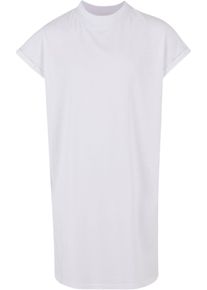 Urban Classics Mädchen Shirtkleid "Urban Classics Damen Girls Turtle Extended Shoulder Dress", weiß, klassisch, Gr. 122, unifarben, 100% Baumwolle,