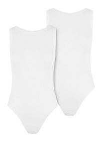 Urban Classics Damen Body "Urban Classics Damen Ladies Rib Tank Body 2-Pack", weiß, Gr. M, 95% Baumwolle, 5% Elasthan, Bodies