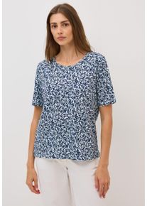 Cecil Damen Print-Shirt, weiß, casual, Gr. XXL, bedruckt, Web, 100% Baumwolle, Shirts, aus reiner Baumwolle