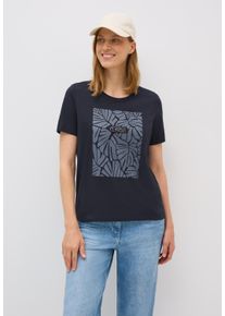 Cecil Damen T-Shirturban dunkelblau, casual, Gr. XL, bedruckt, Web, 100% Baumwolle, Shirts, Feel Good Fit