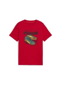 Puma Kinder T-Shirt "Graphic Sneaker T-Shirt Jungen", rot, Gr. 140, bedruckt, Obermaterial: 100% Baumwolle; Rippe: 80% Baumwolle, 20% Polyester,